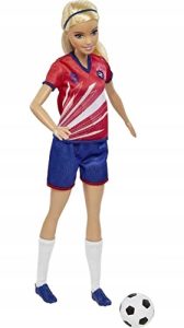 LALKA-BARBIE-KARIERA-PILKARKA-W-STROJU-PILKARSKIM-PILKA-HCN17-Marka-Barbie