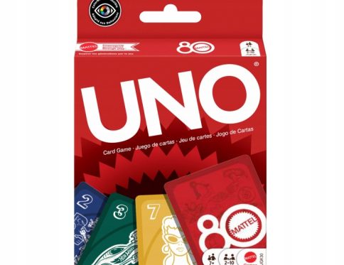 GRA KARTY UNO 80-lecie Gra karciana Mattel JGK30