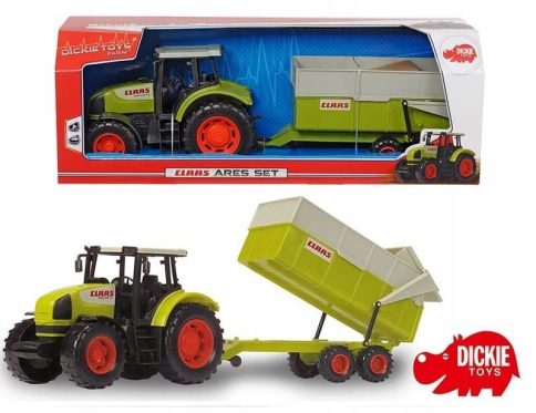Traktor Dickie Toys traktor Class Ares + przyczepa wywrotka