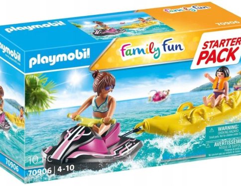 Klocki Playmobil Starter Pack Skuter wodny z bananową łodzią 70906