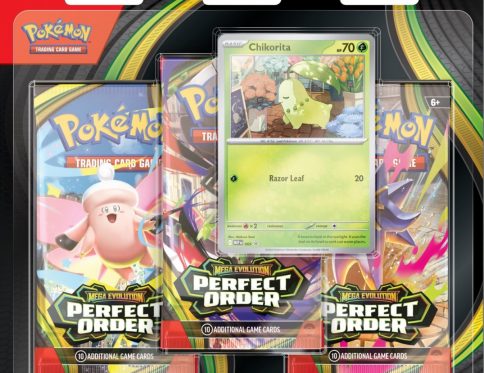 Karty Pokemon Perfect Order boster  Chikorita karta 3-Pack Blister