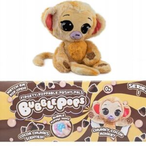 BUBBLE POPS PACHNĄCA MASKOTKA MAŁPKA ROŚNIE SENSORYCZNA POP IT COCOA KAKAO