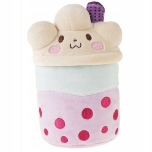 BUBBLE TEA BĄBLUSIE SŁODKIE MASKOTKI JAPOŃSKIE KAWII BORÓWKOWY PUDELEK 21cm