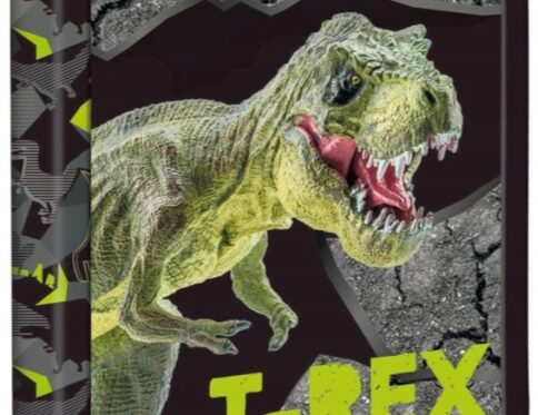Piórnik rozkładany pojedynczy dwuklapowy T-Rex