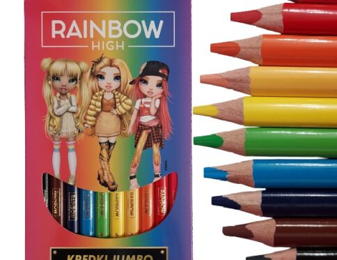 Kredki ołówkowe trójkątne Rainbow High Astra 10szt