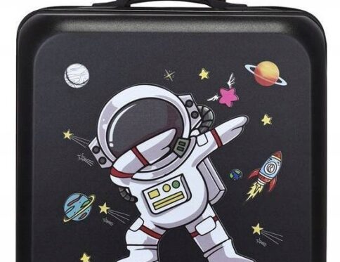 KOSMOS PLANETY WALIZKA KABINOWA DZIECI BAGAŻ 4 KÓŁKA KOSMONAUTA