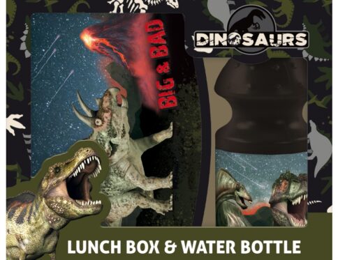 Zestaw śniadaniówka + bidon Dinozaury Lunch Box