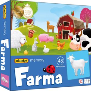 Gra planszowa Memory Farma memo zwierzęta