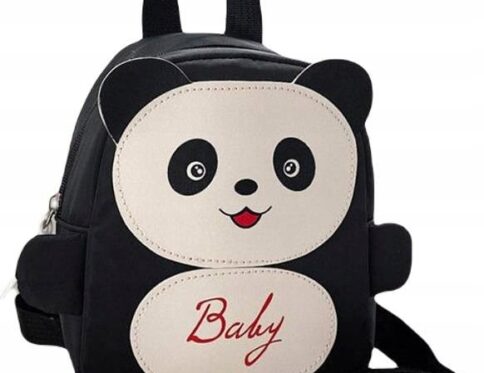PLECAK PLECACZEK PRZEDSZKOLNY DLA DZIECI ZE SMYCZĄ panda