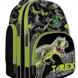 Plecak szkolny premium trzykomorowy 22 l T-Rex