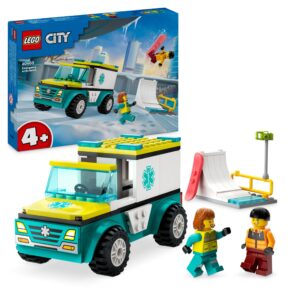 KLOCKI LEGO City 60403 Karetka i snowboardzista