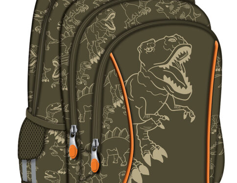 Plecak szkolny trzykomorowy Junior Dinozaur T-Rex 20 l