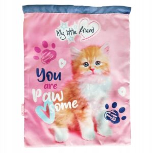 Worek na gimnastyke gimnastyczny na obuwie szkolne plecaczek Ginger Kitty