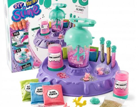 Fabryka Glutów Slime XXL Zestaw DIY Brokat Figurki Mikser